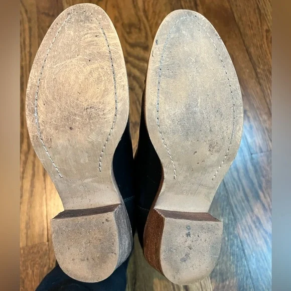 Madewell Black The Cutoff Leather Ankle Booties Size 6.5 - Picture 8 of 11